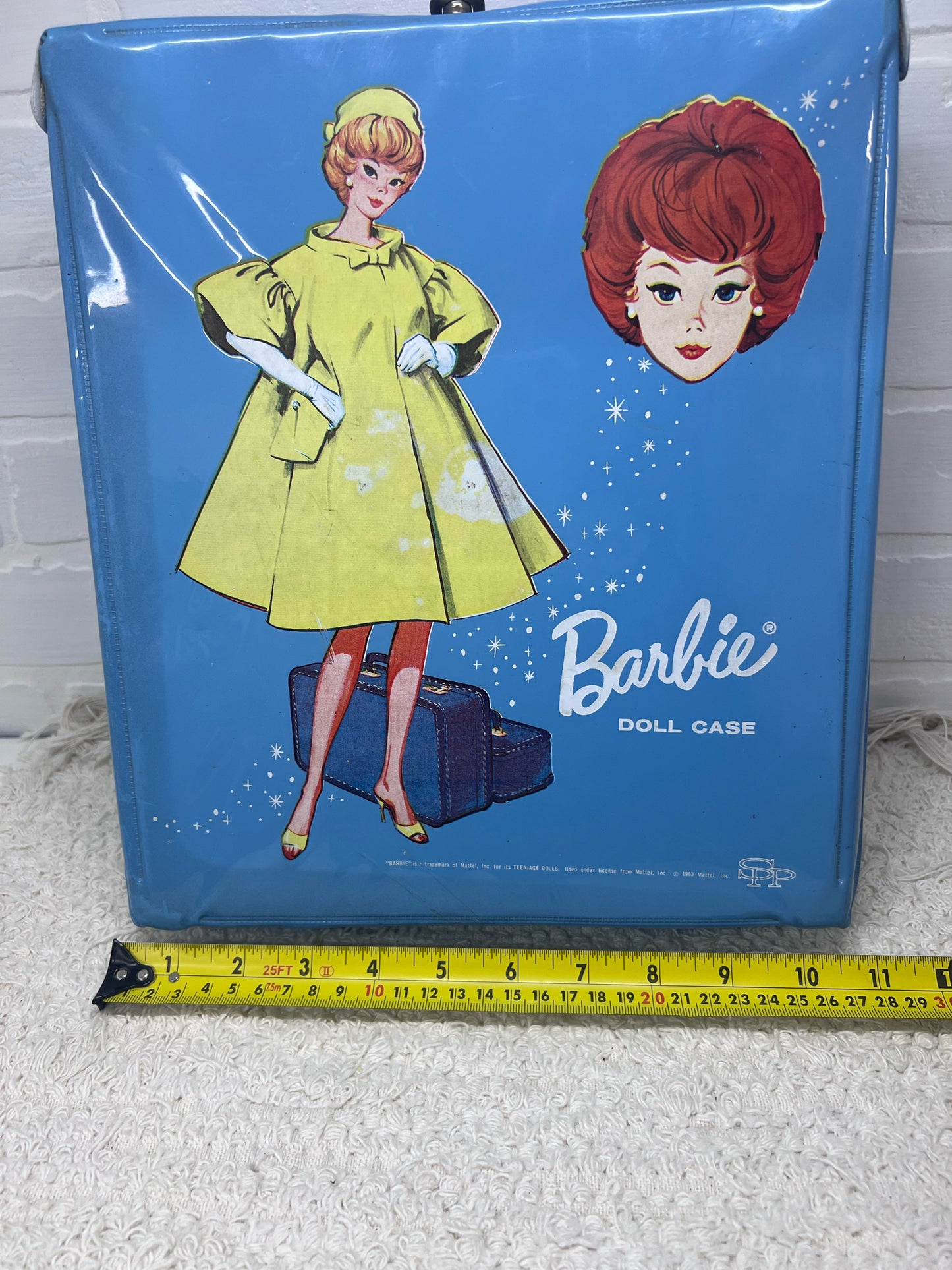 Barbie Doll 1964 Mattell Carrying Case Blue