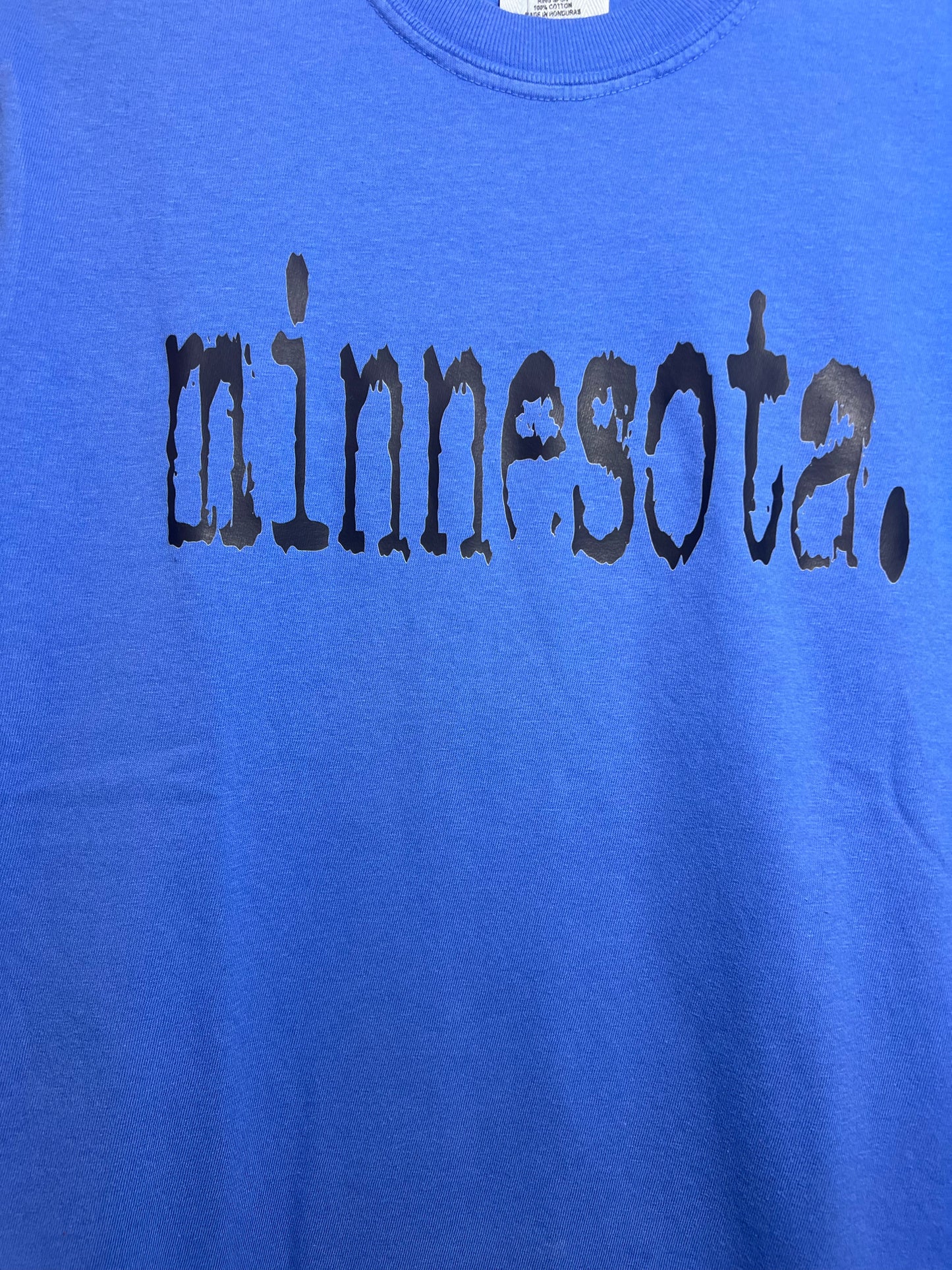 Minnesota Typography T-shirt in  Comfort Colors Unisex - Watermelon Pink or Mystic Blue