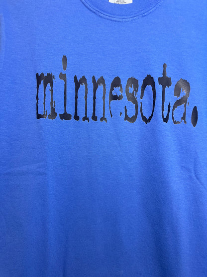Minnesota Typography T-shirt in  Comfort Colors Unisex - Watermelon Pink or Mystic Blue