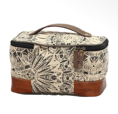 Myra Bag Canvas & Leather Travel Grooming Bag