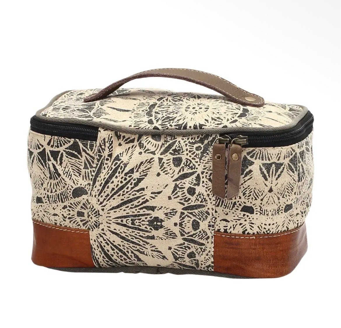 Myra Bag Canvas & Leather Travel Grooming Bag