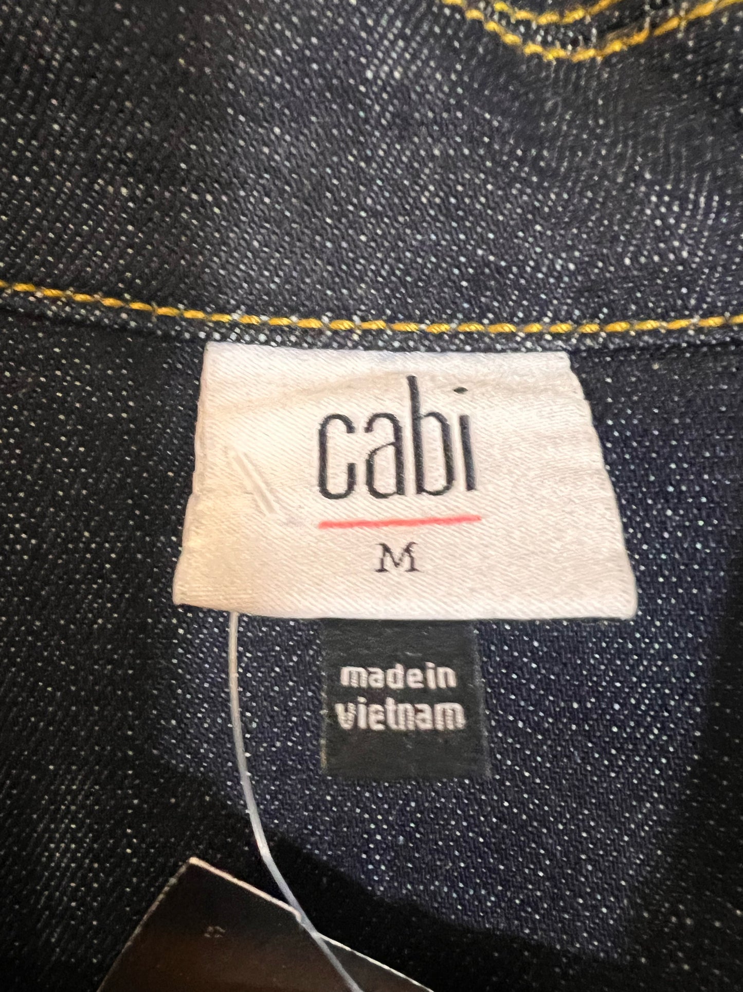 Size M CAbi Blazer Cut Denim Jacket