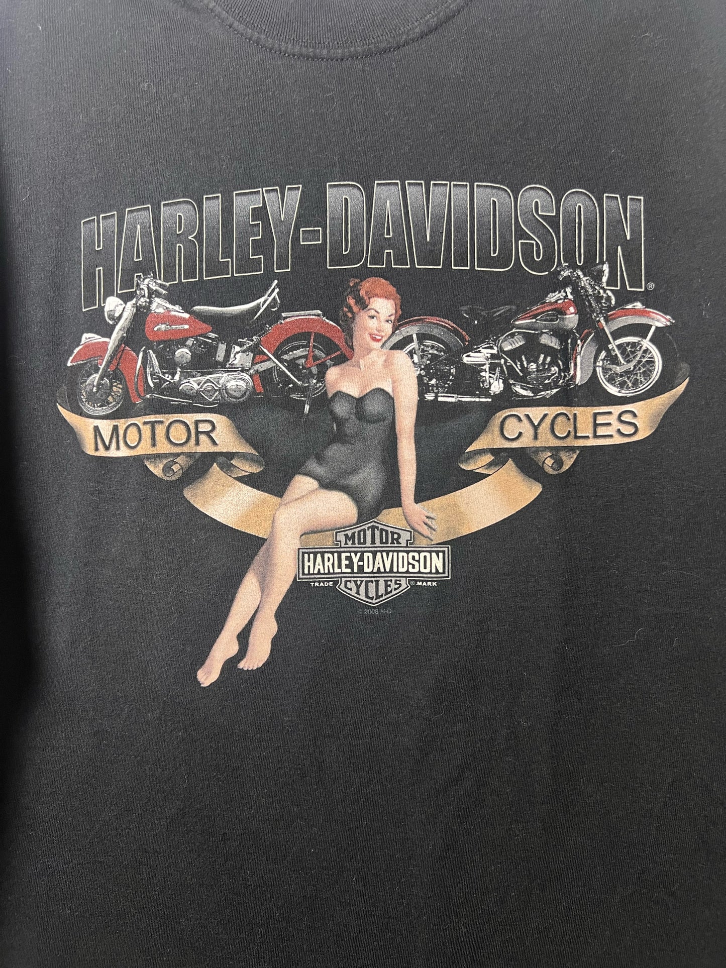 Harley-Davidson Size X-Large Black T-Shirt - Men's