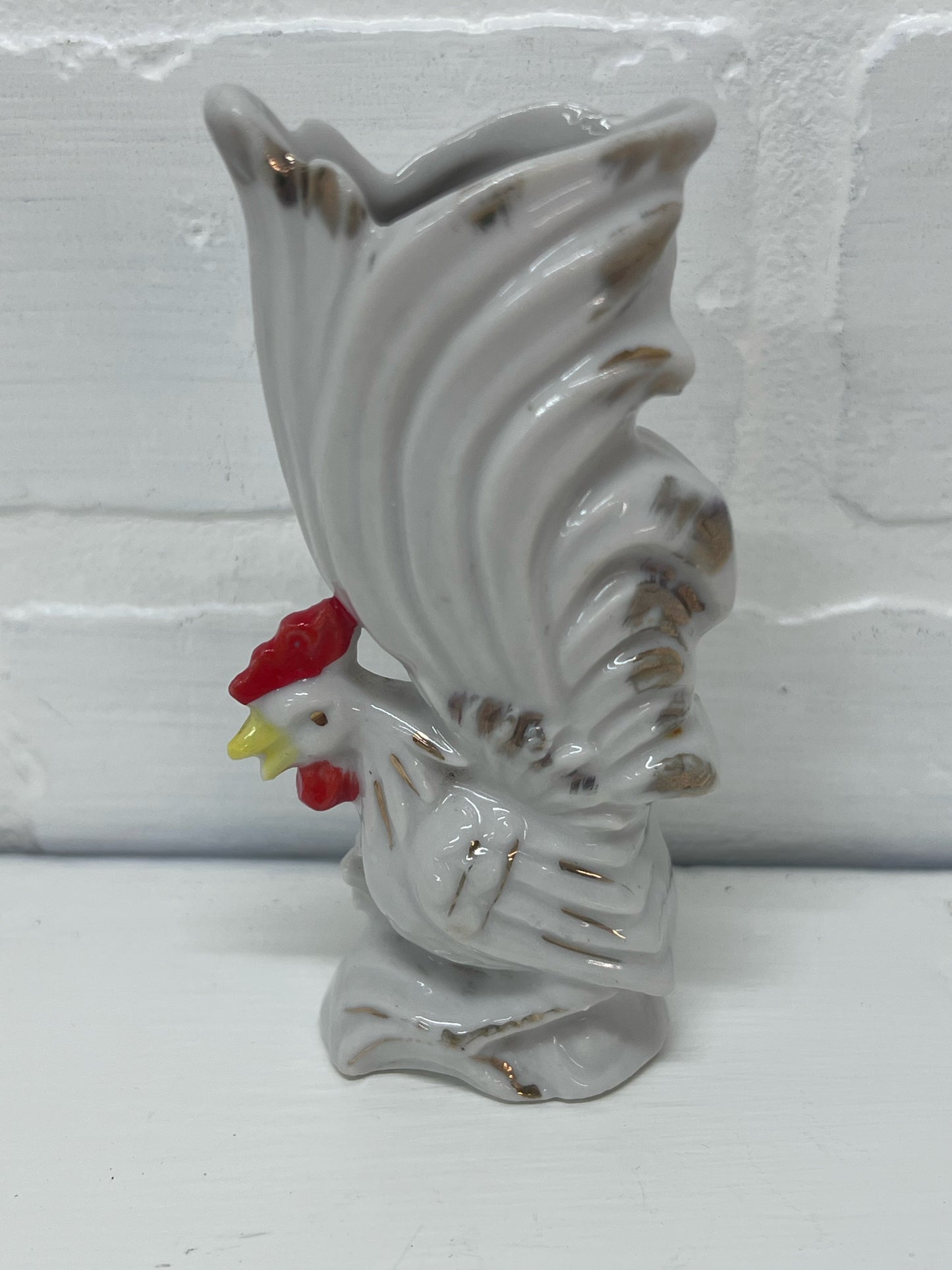Vintage Rooster Bud Vase - Midcentury Japan
