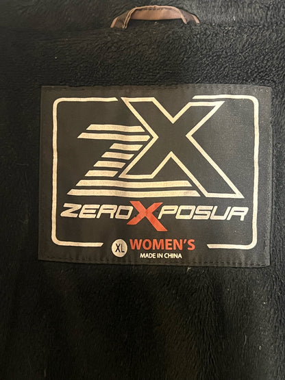 Size XL Zero Xposur PLaid Pink/Gray Down Filled Coat