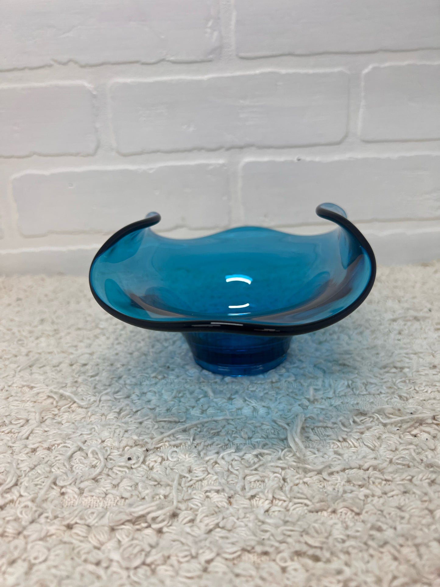Viking Glass Blunique Blue MCM Candy Dish