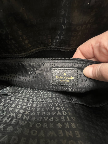Kate Spade Penny Larchmont Avenue Black Pebbled Leather Shoulder Bag – Classic Designer Handbag