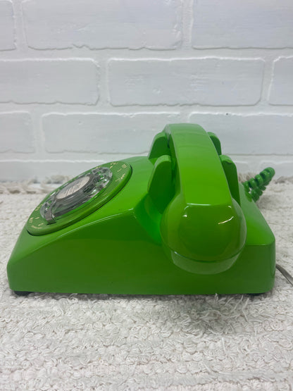 Stromberg-Carlson Lime Green 1970's Dial Corded Telephone