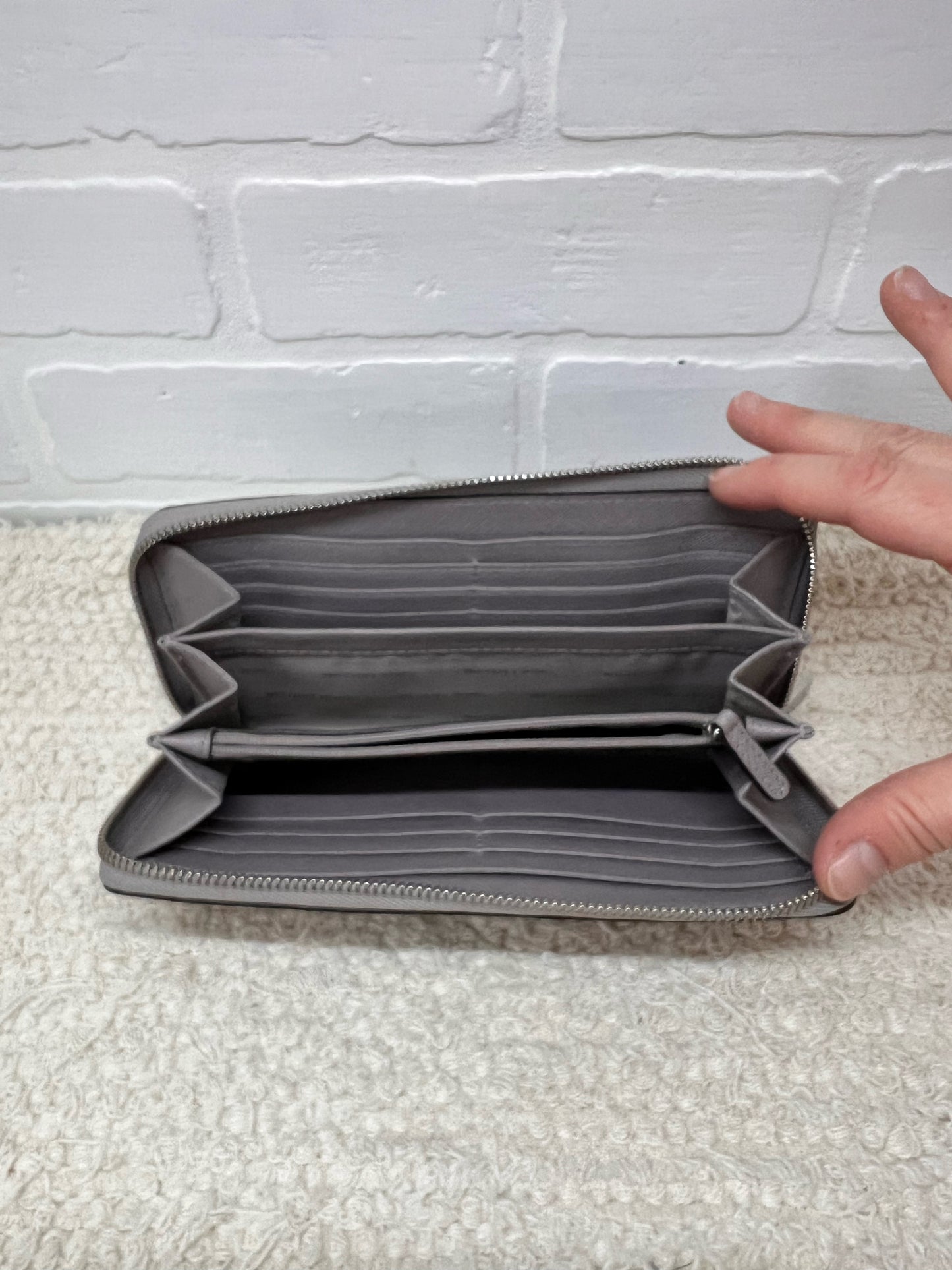 MICHAEL Michael Kors Gray Zip Around  Wallet