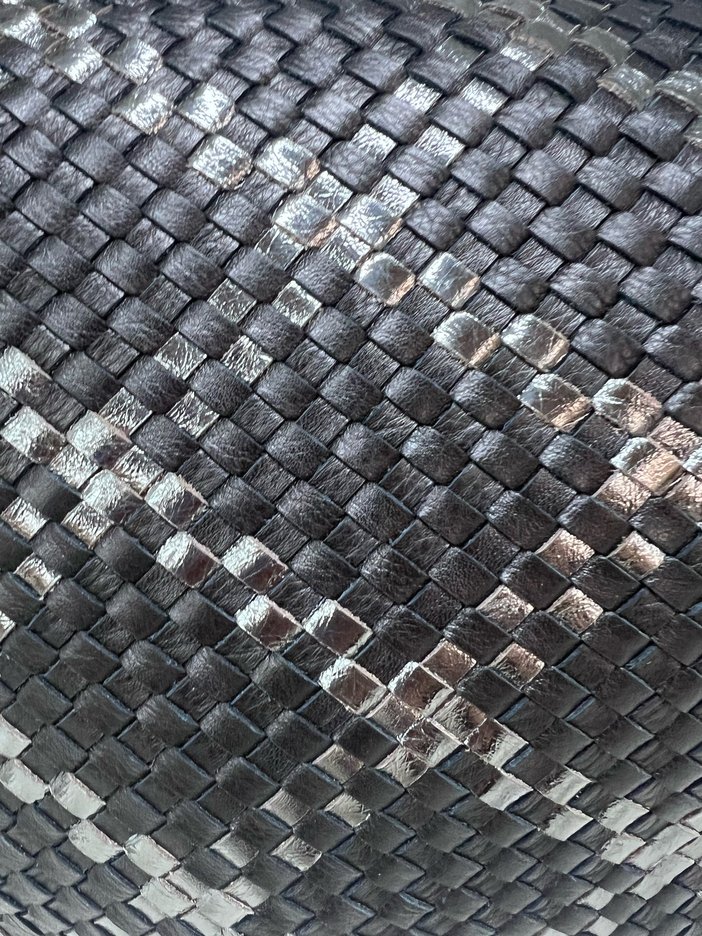 NWT Hobo Harley Hobo Bag in Black & Metallic Woven Leather