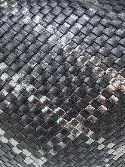 NWT Hobo Harley Hobo Bag in Black & Metallic Woven Leather