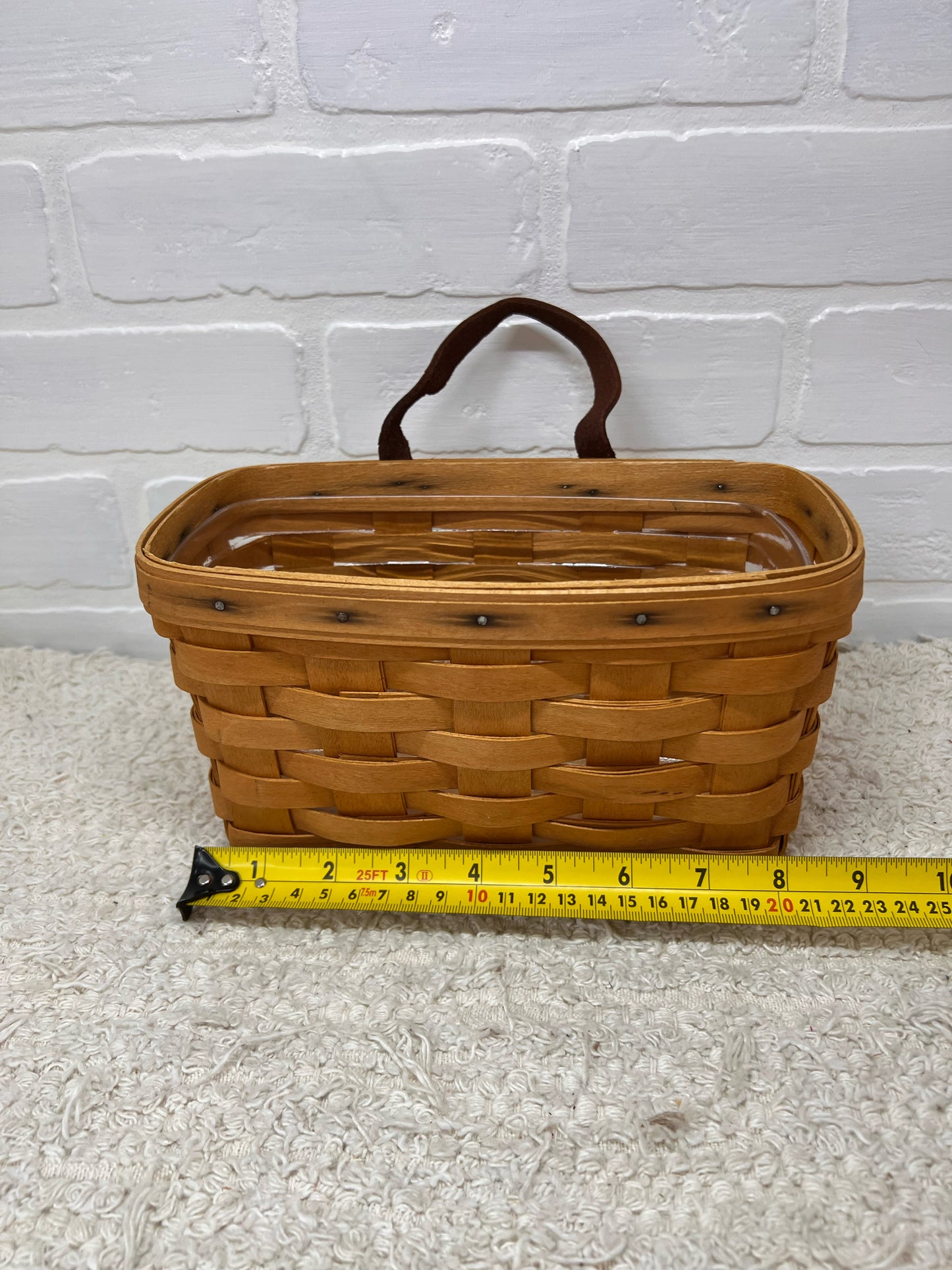 Small Longaberger Wall  Hanging  Basket Dated 1998