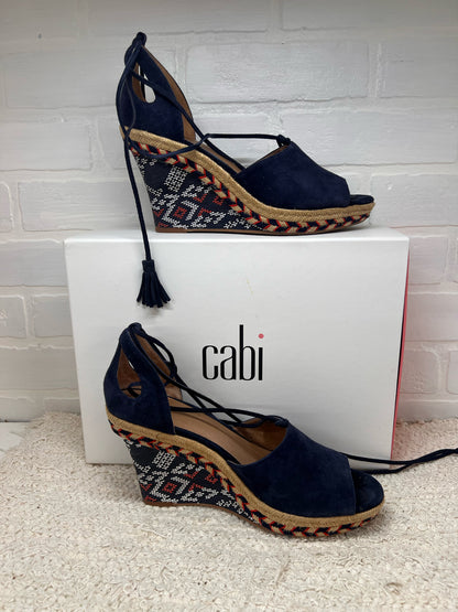 Shoe Size 9 CAbi Wedge Espadrille Lace Up Sandals