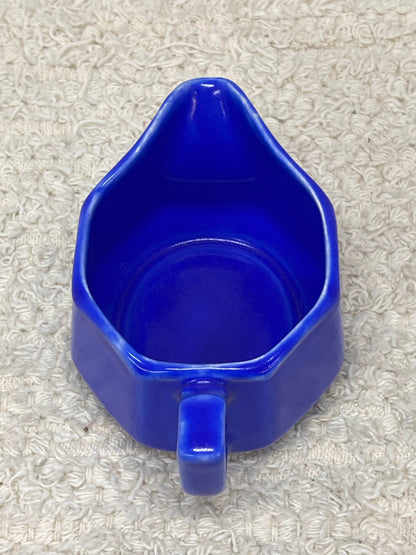 Vintage Cobalt Blue Pottery Cream Pitcher