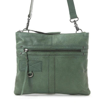 Hollington Shoulder Bag in Olive Green Leather