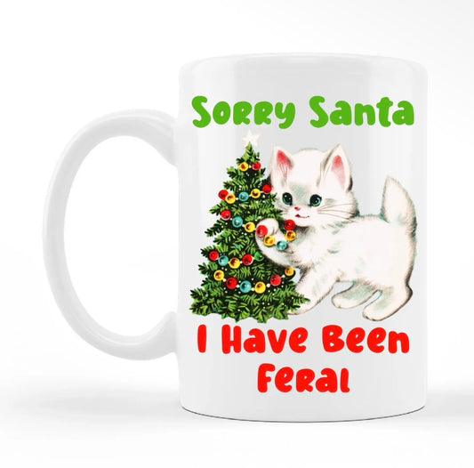 Funny Christmas Ceramic Mugs -- Assorted Designs