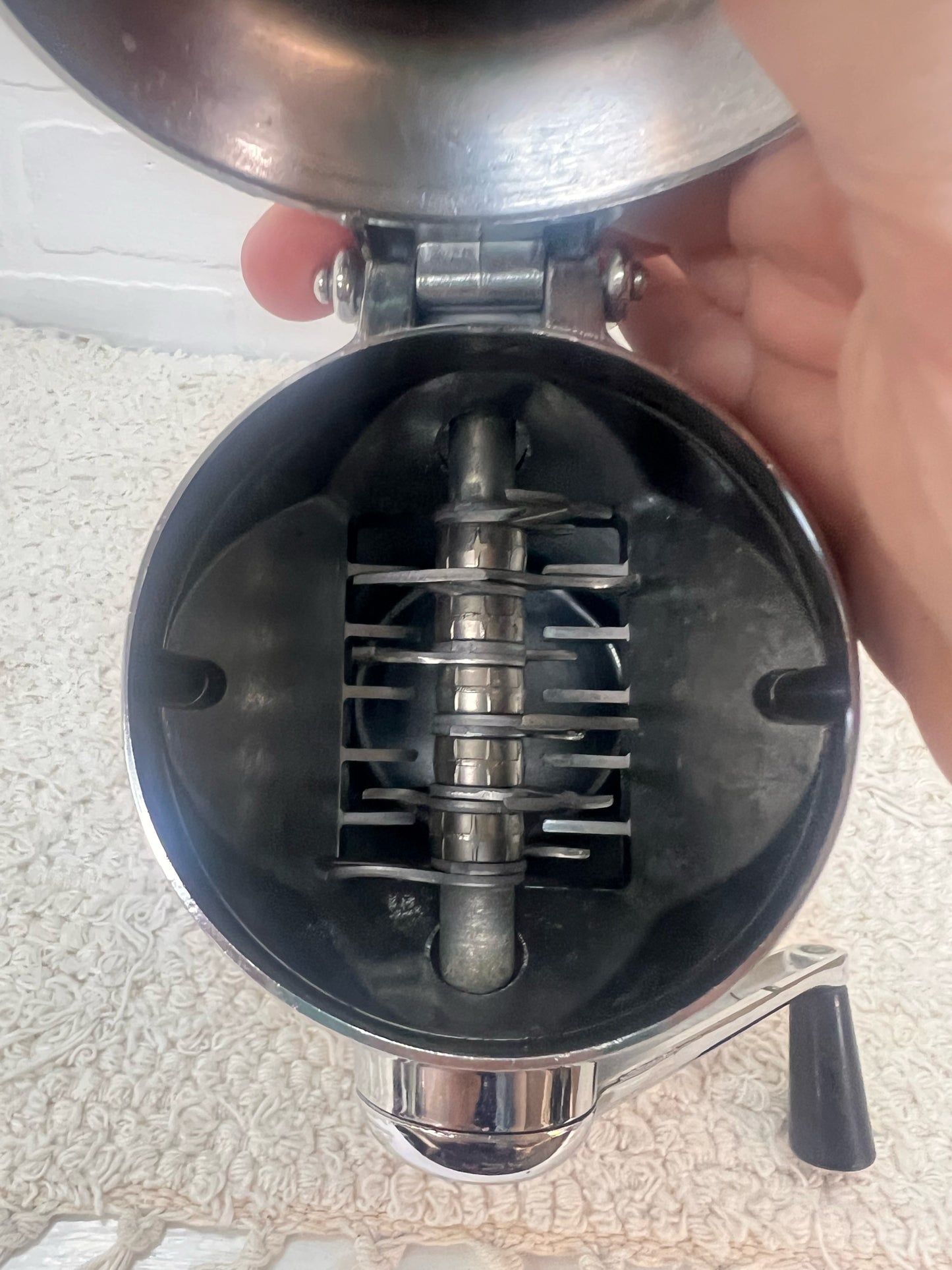 Ice-O-Mat Atomic Age Chrome Ice Grinder