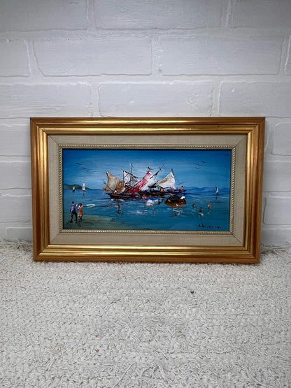 Beach Seascape Oil Painting