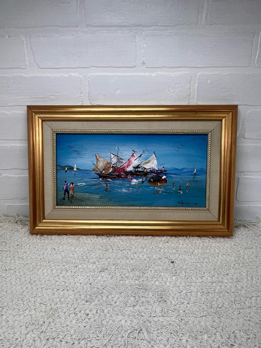 Beach Seascape Oil Painting