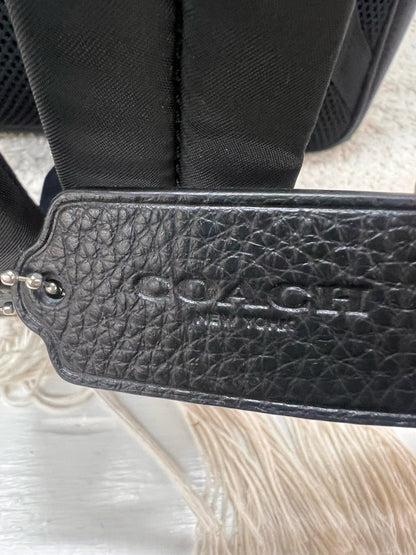 Coach Leather Tartan Plaid Court Backpack Bag