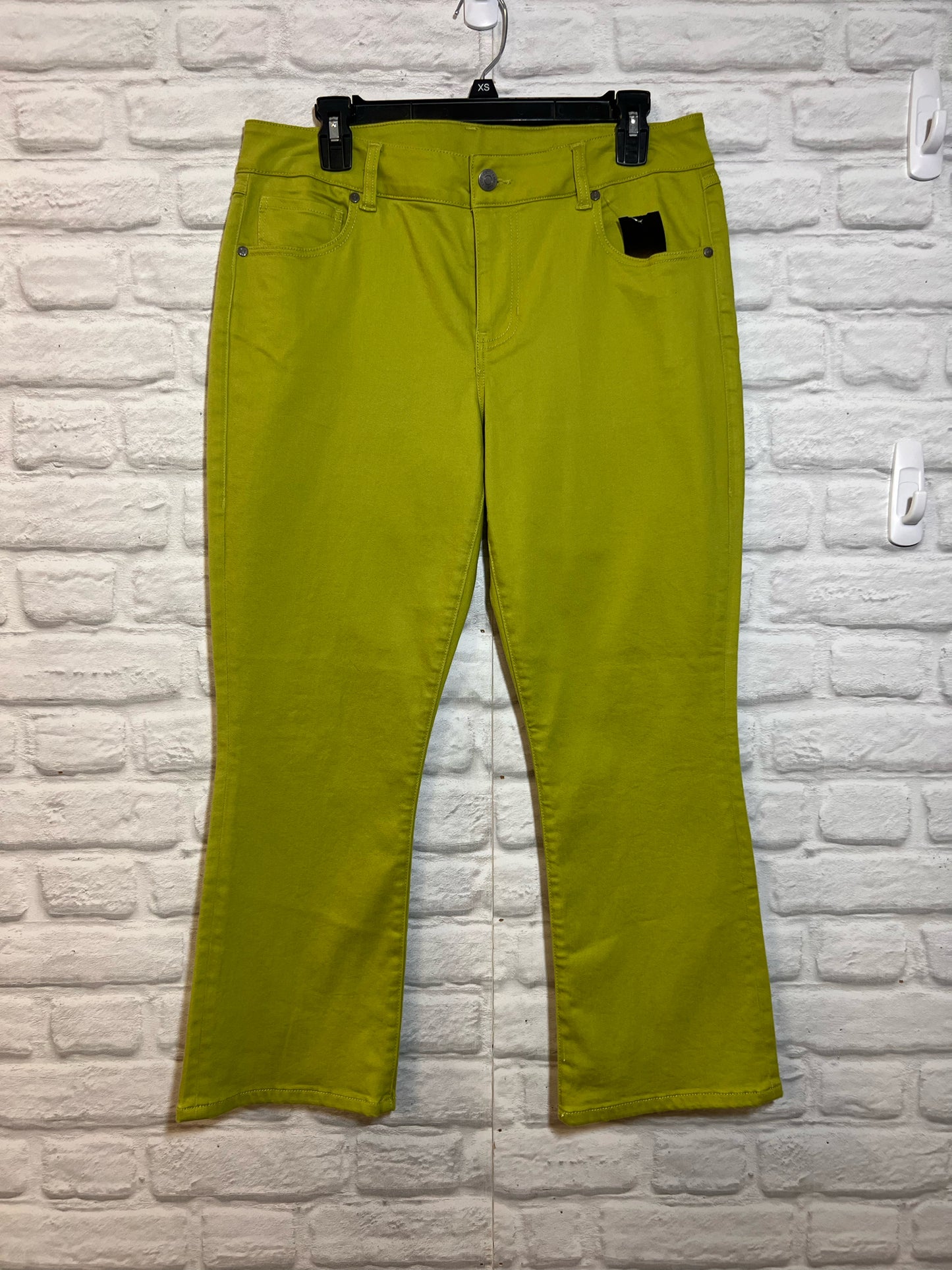 CAbi Size 10 Bright Green Jeans
