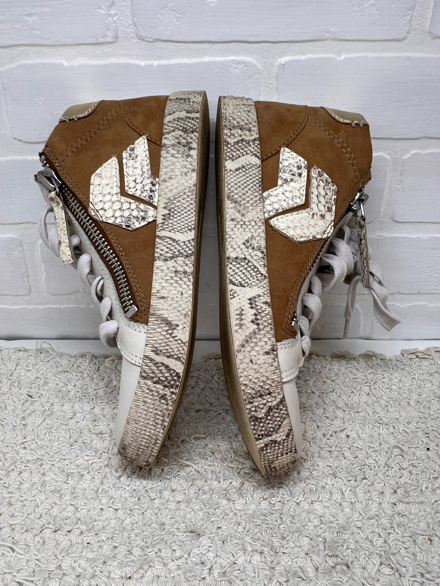 Shoe Size 6.5 Dolce Hightop Snakeskin Detail Sneakers