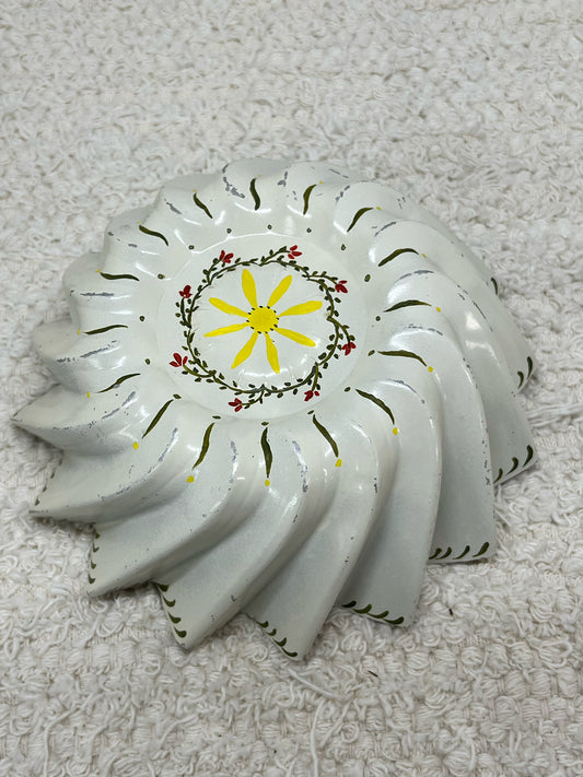 Vintage hand painted pan