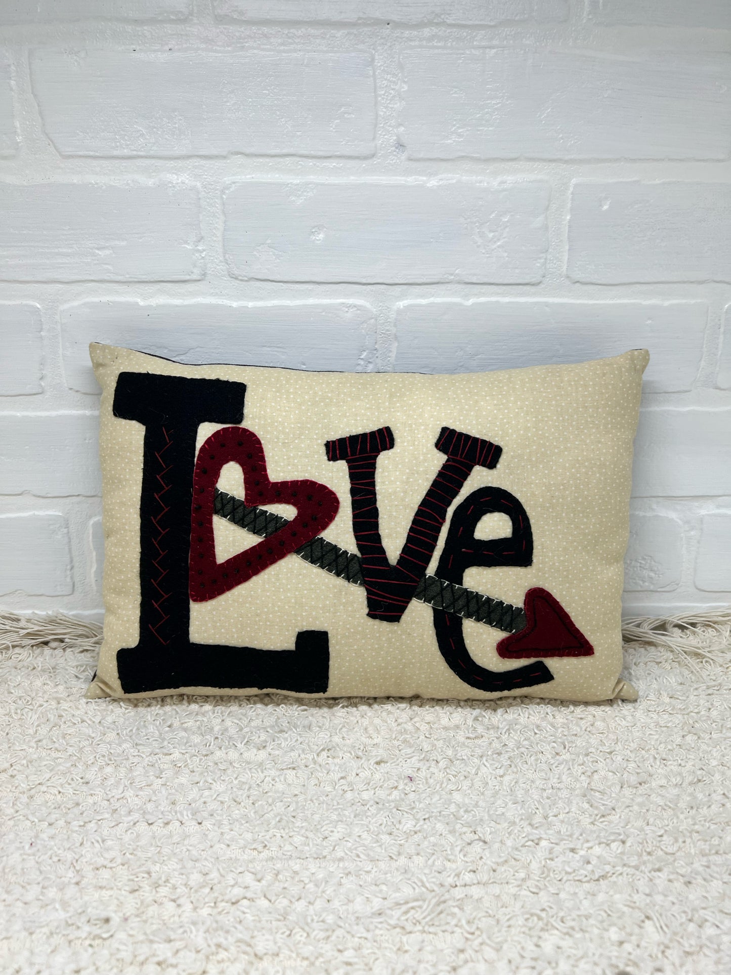 Vintage "LOVE" Pillow