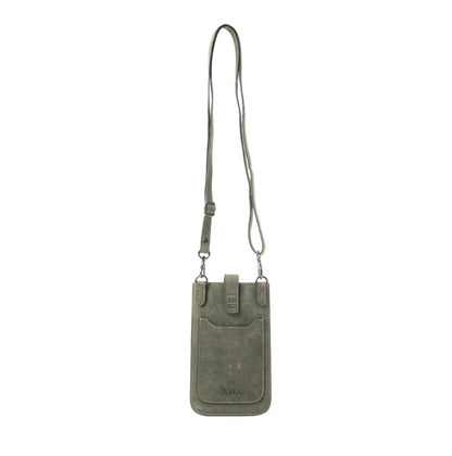 Golden Canyon Cell Phone Bag - Green or Dark Brown