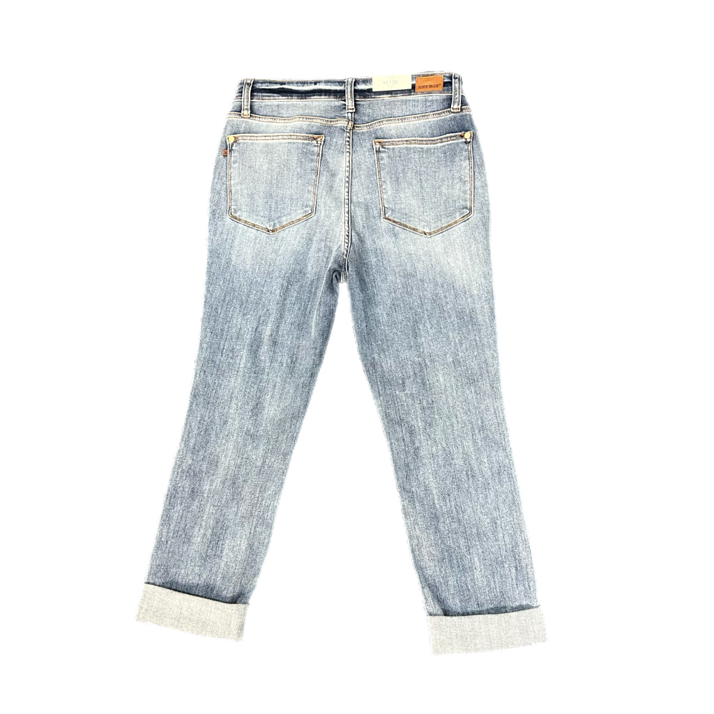 Judy Blue  Mid-Rise Skinny Fit Capri Jeans