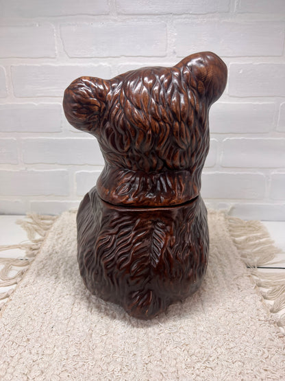 Gilbert Pottery Brown Bear Mid-Century Cookie Jar