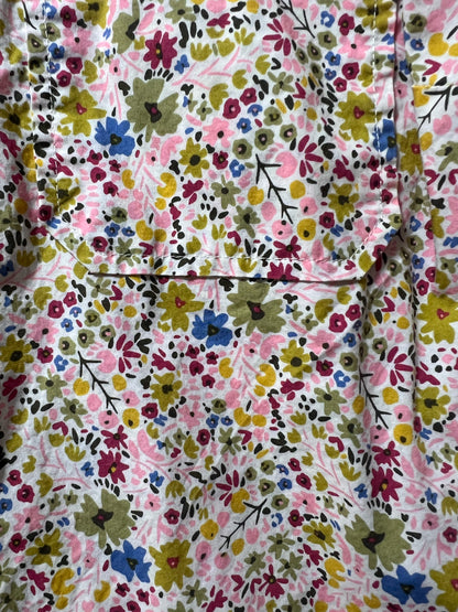 Size 12 Boden Pink Floral Button Down Cotton Shirt