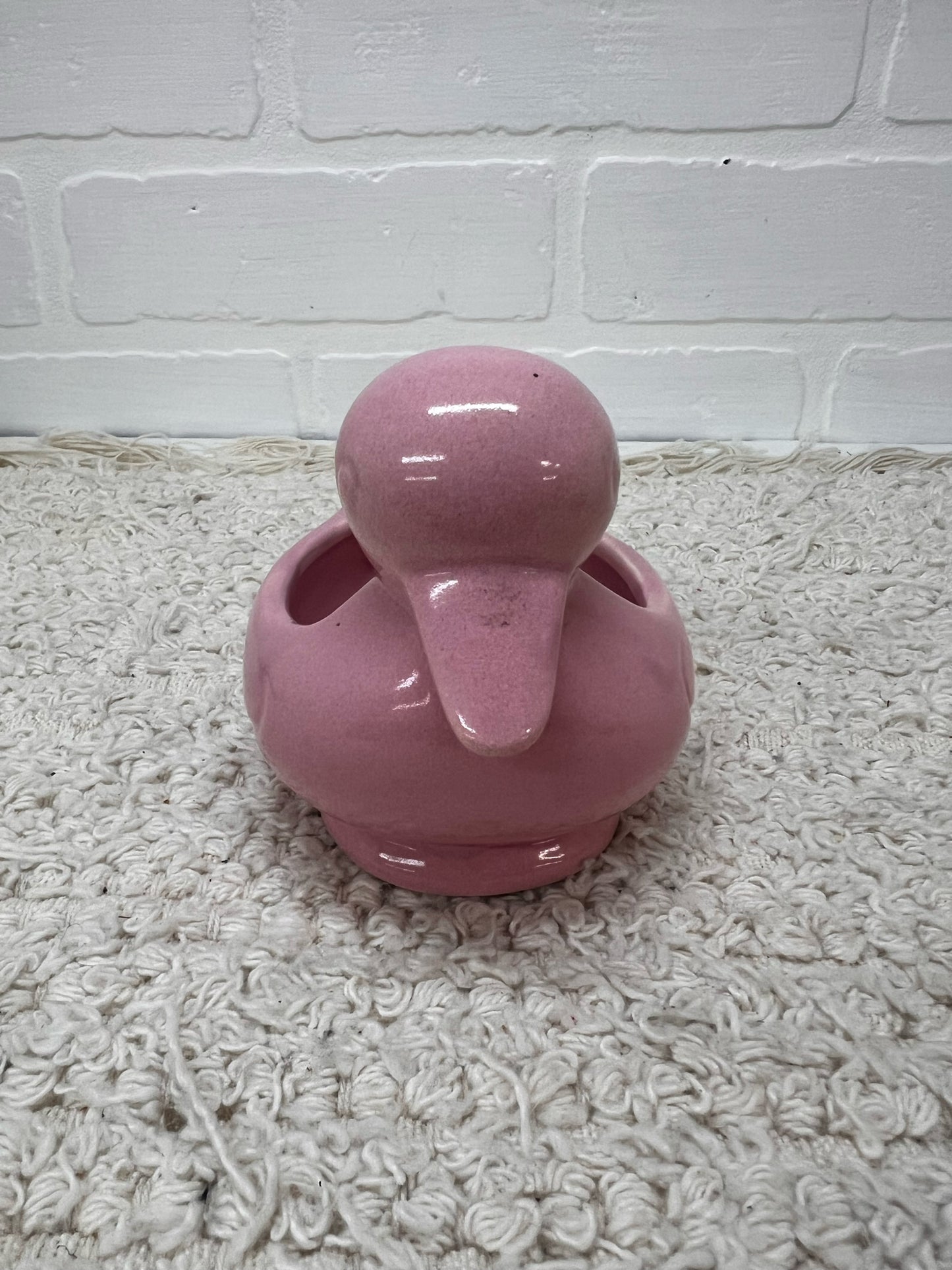 Red Wing Pottery Planter- Small Pink Duck