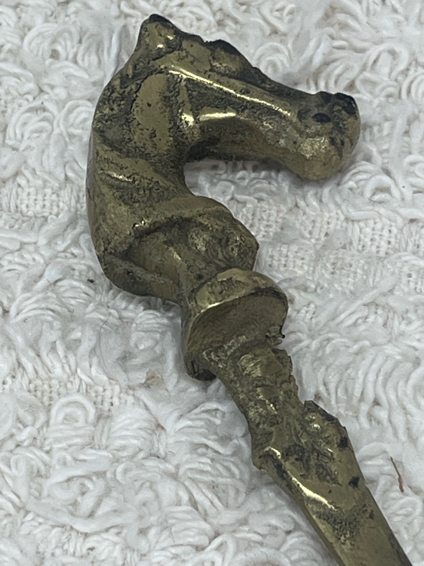 Vintage Brass Horse Head letter opener