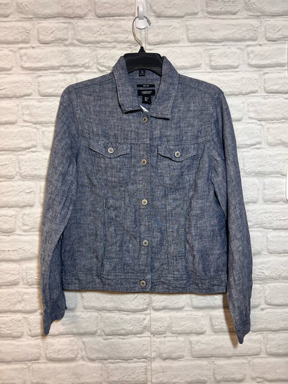 Size L Jones & Co Linen Shirt - Blue