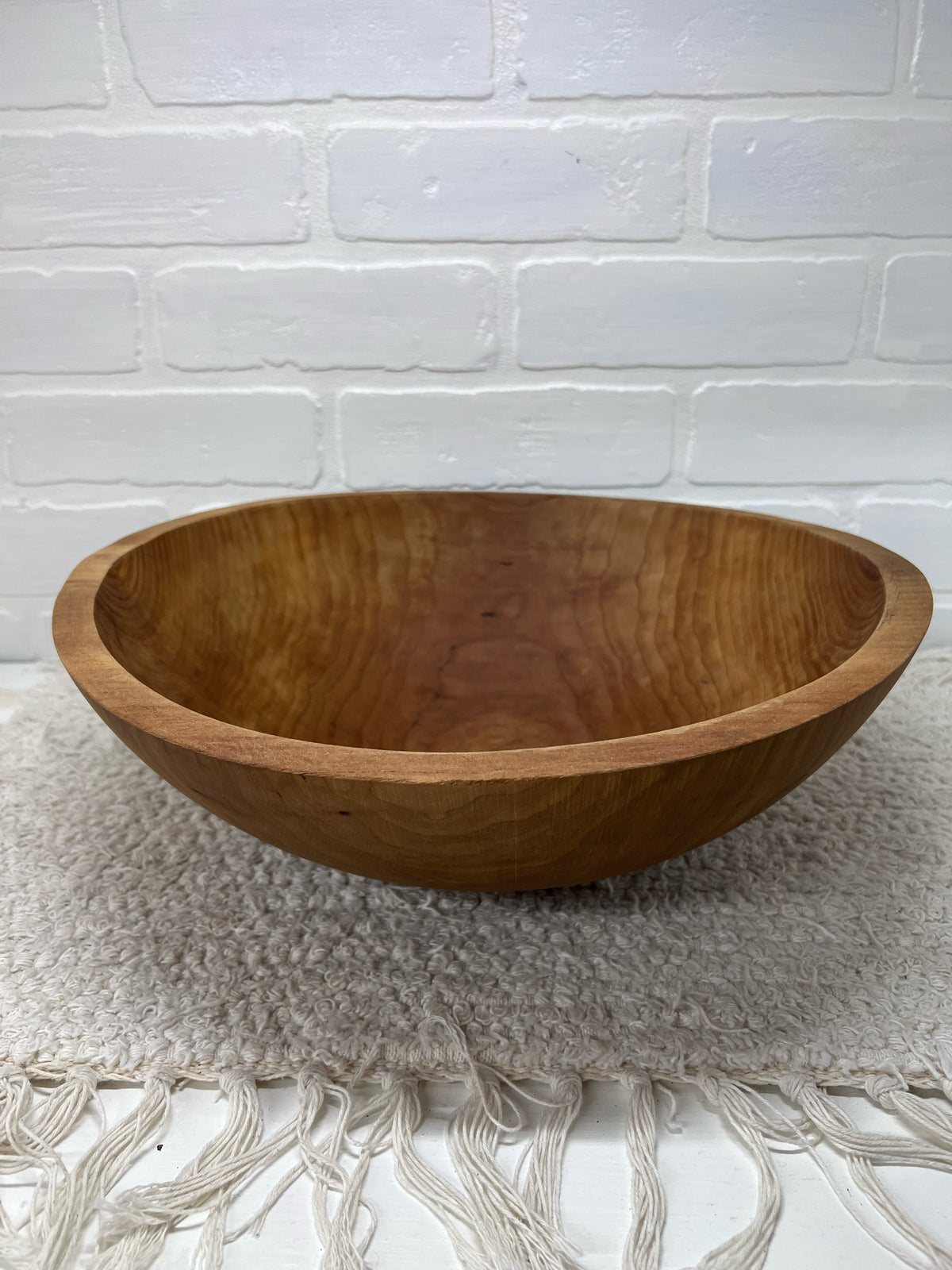 Large Hard Wood Clarendon Vermont Bowl