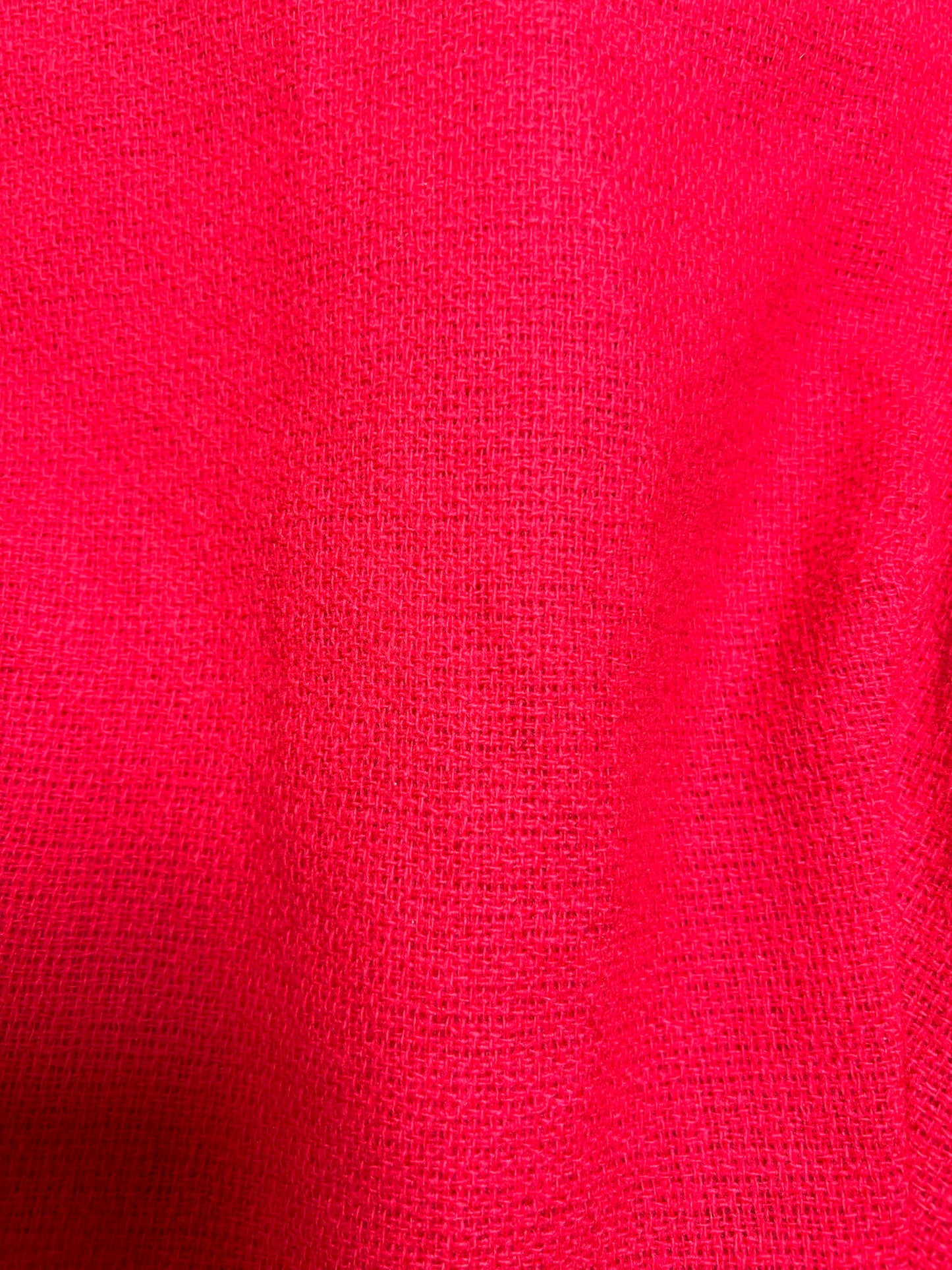 Sears Boucle Knit Hot Pink Vintage Dress