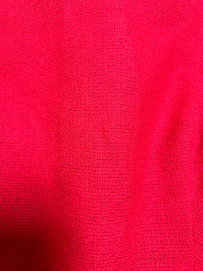 Sears Boucle Knit Hot Pink Vintage Dress