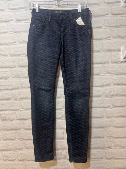 Silver Jeans Co. Size 26 Waist Used Jeans - Suki Super Skinny Jeans Polka Dot
