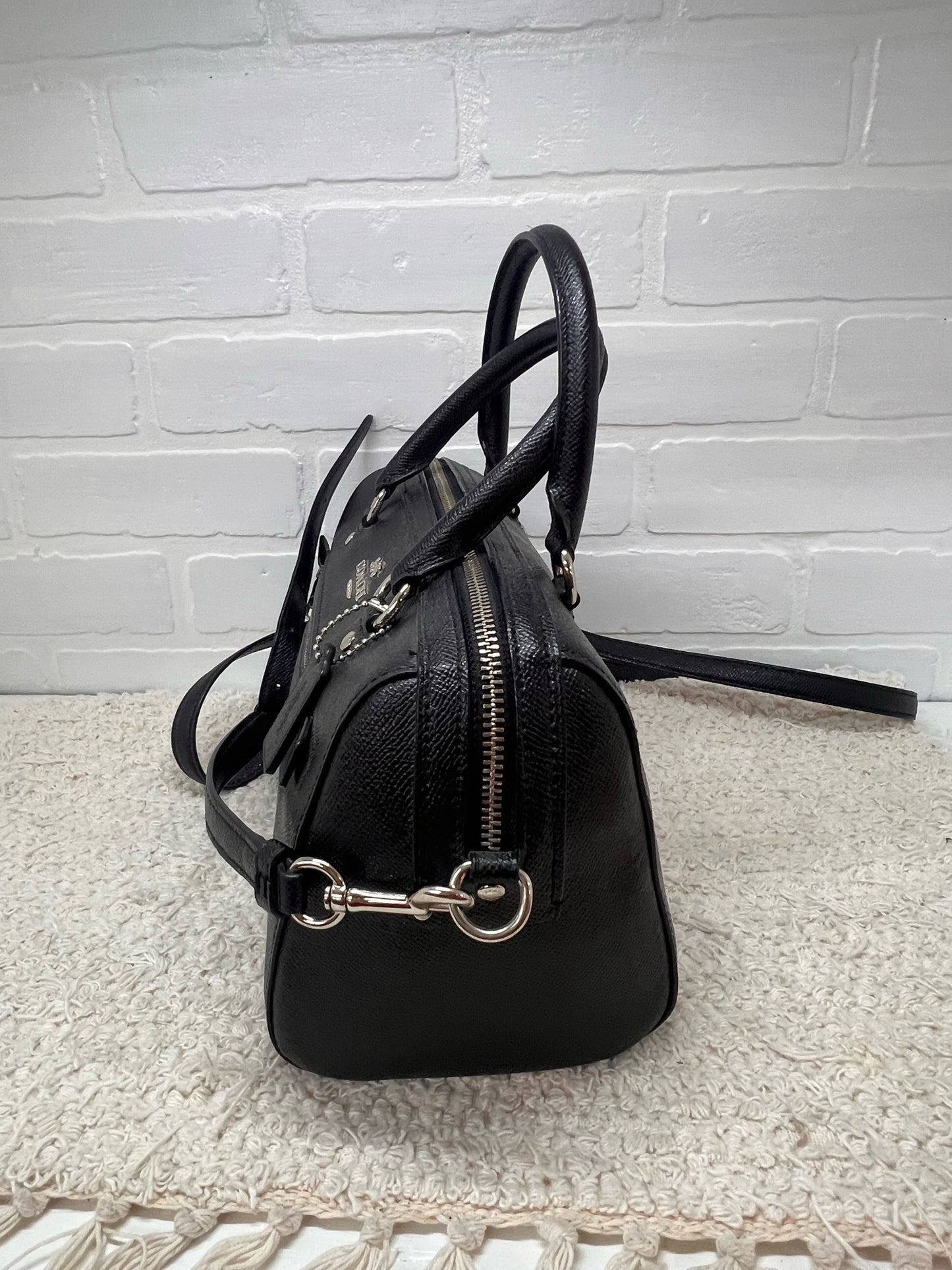 Coach Leather Rowan Satchel Crossboy Bag