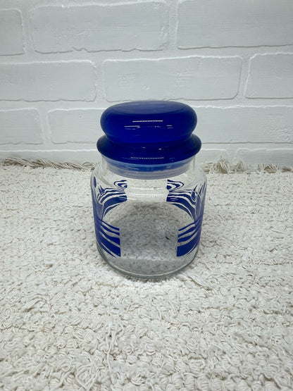 Vintage 80's sailboats stoppered jar