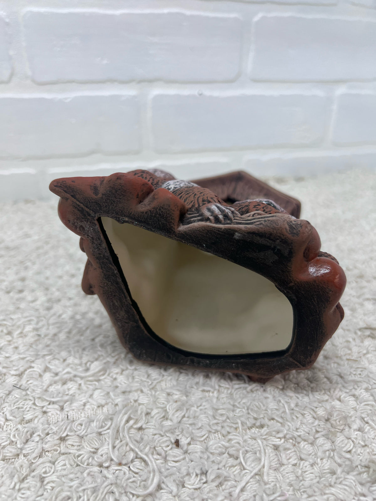 Vintage Ceramic Squirrel w/ Birdhouse
