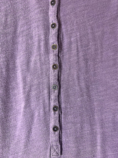 Size L Pilcro Purple Slub Knit Casual Top