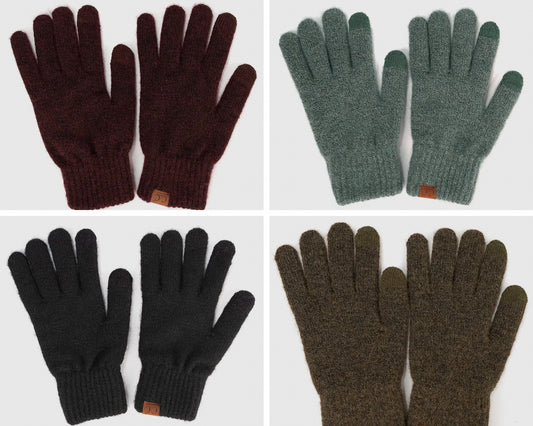 CC Recycled Yarn Touchscreen Gloves – Heather Colors Unisex