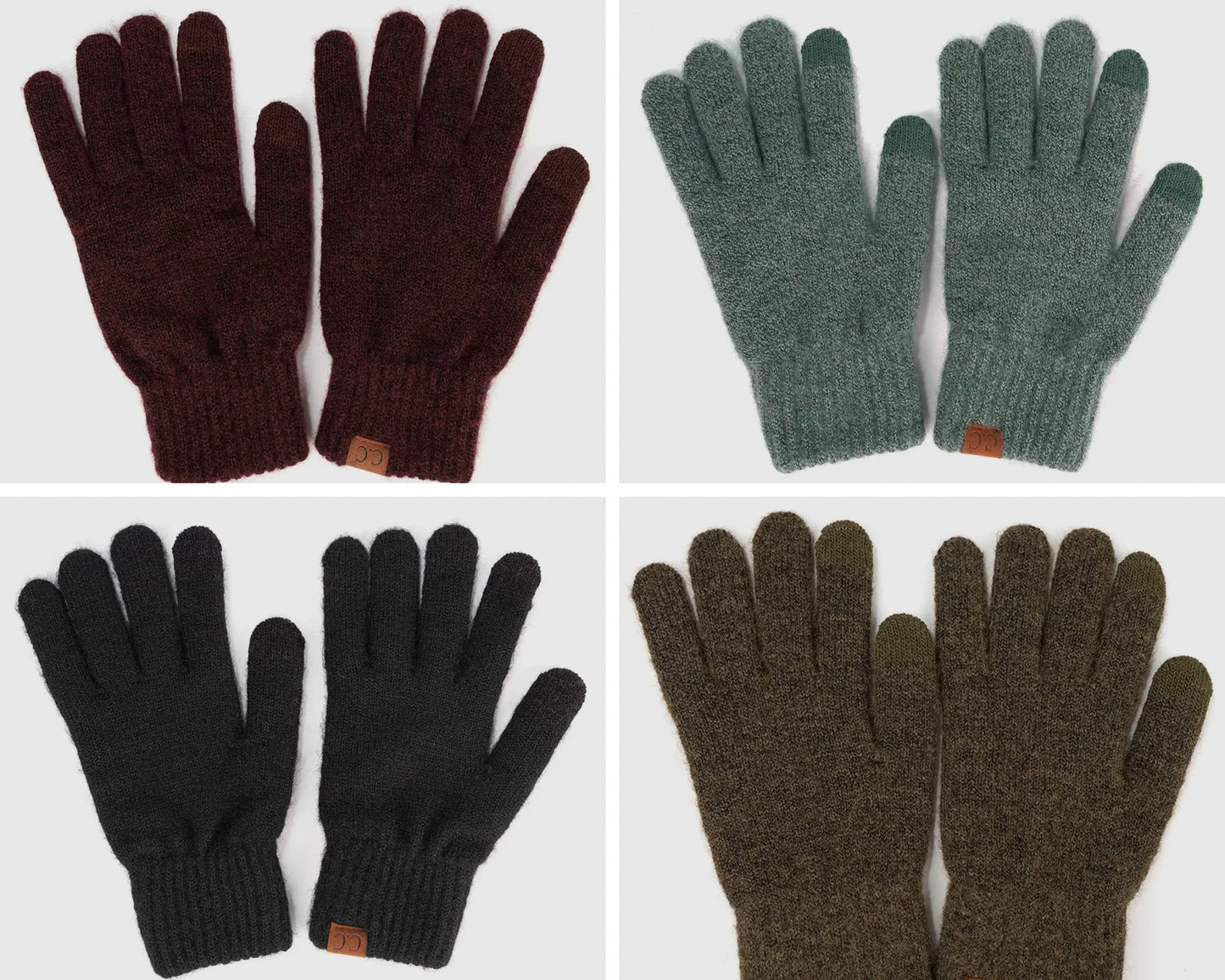 CC Recycled Yarn Touchscreen Gloves – Heather Colors Unisex