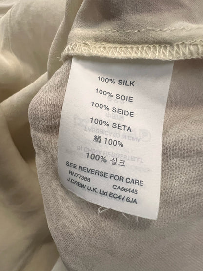Size 6 J. Crew Ivory Silk Shirt