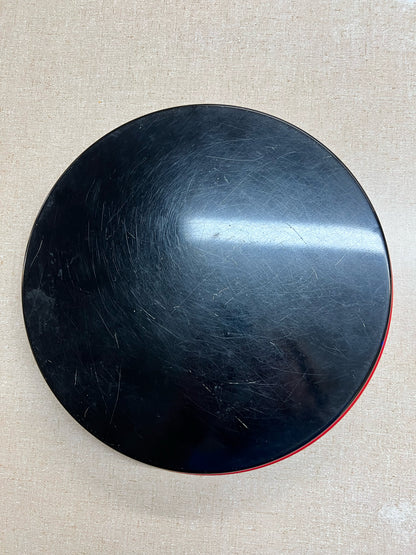 Vintage floral round serving tray