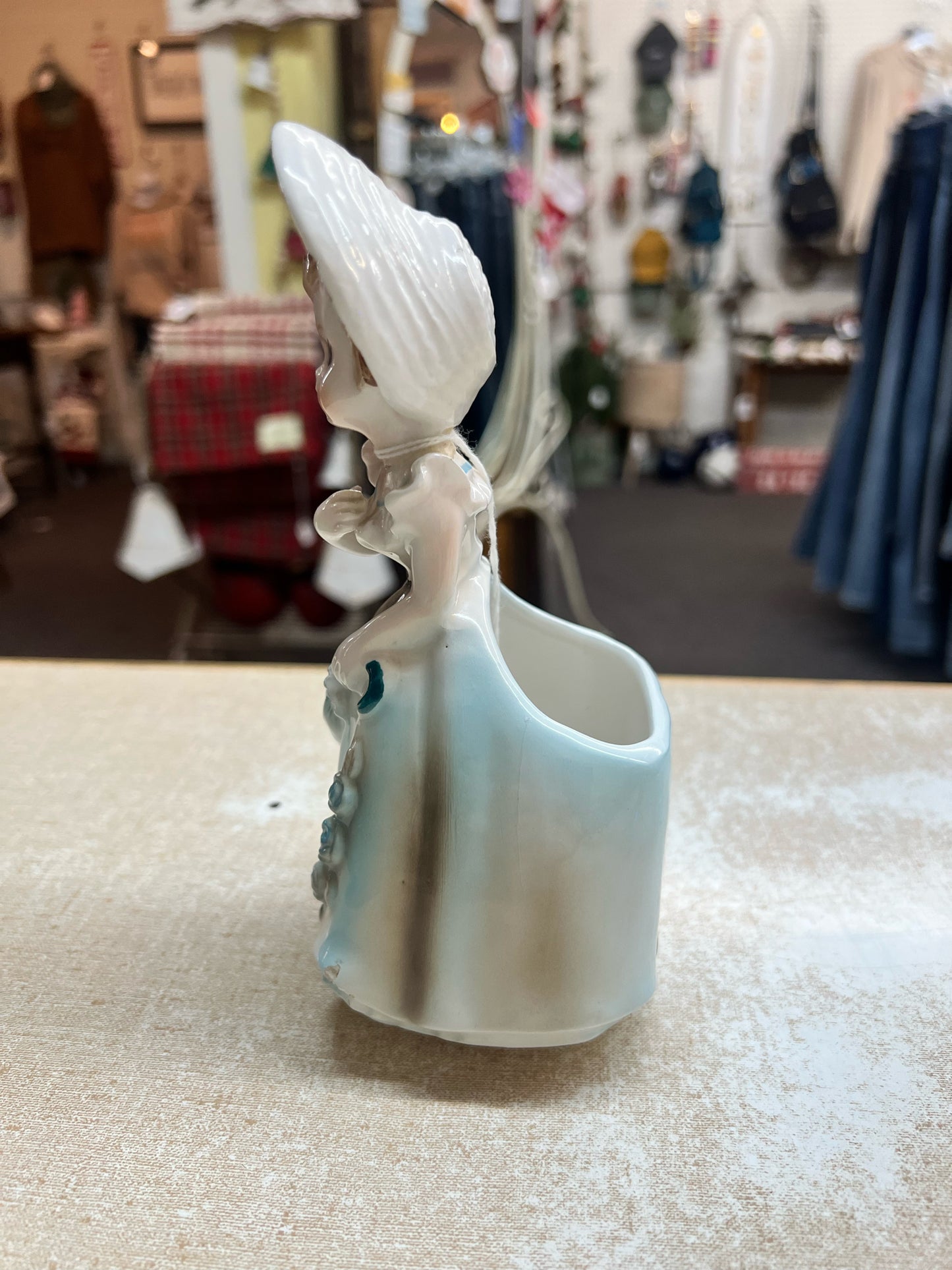 Vintage lady planter