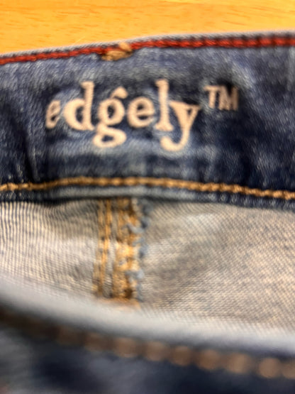 Edgely Size 6 High-Rise Flare Distressed Jeans