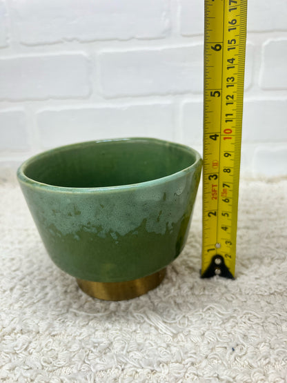 Green Vintage Plant Pot